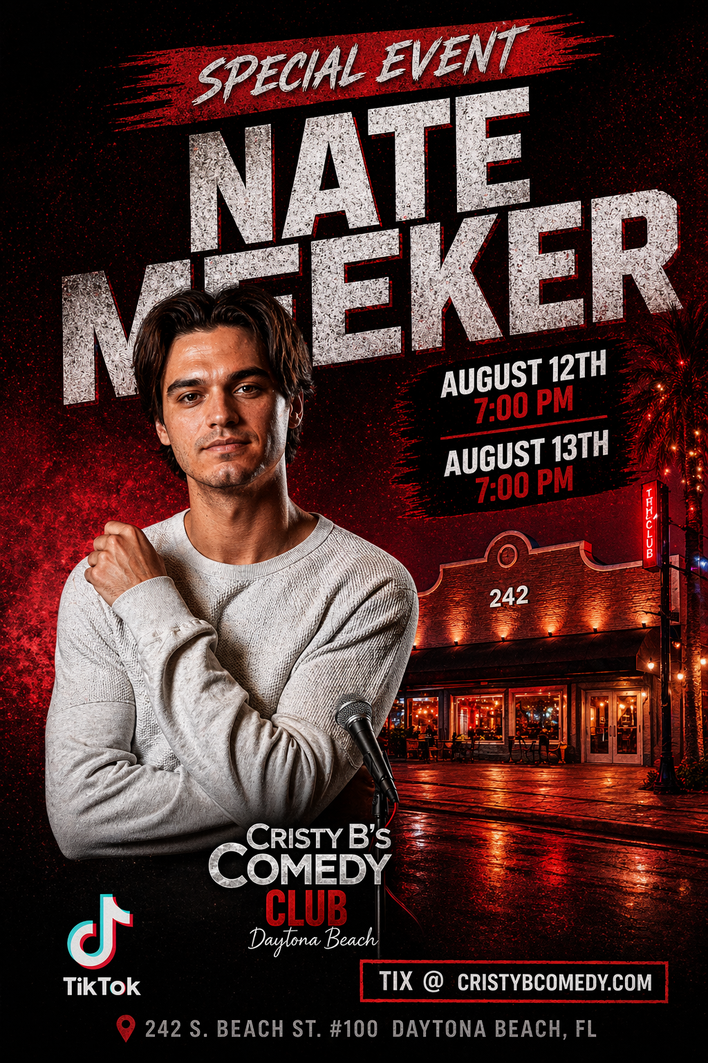 Nate Meeker at Cristy B's Comedy Club