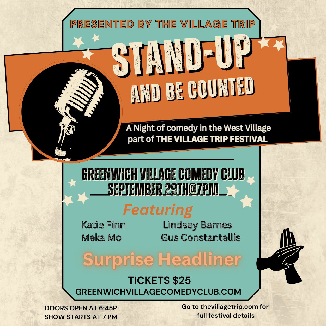 The Village Trip Festival Presents at Greenwich Village Comedy Club