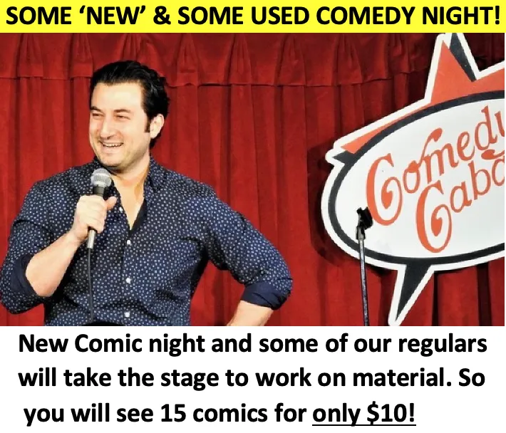 NEW COMIC NIGHT! at Comedy Cabaret Doylestown