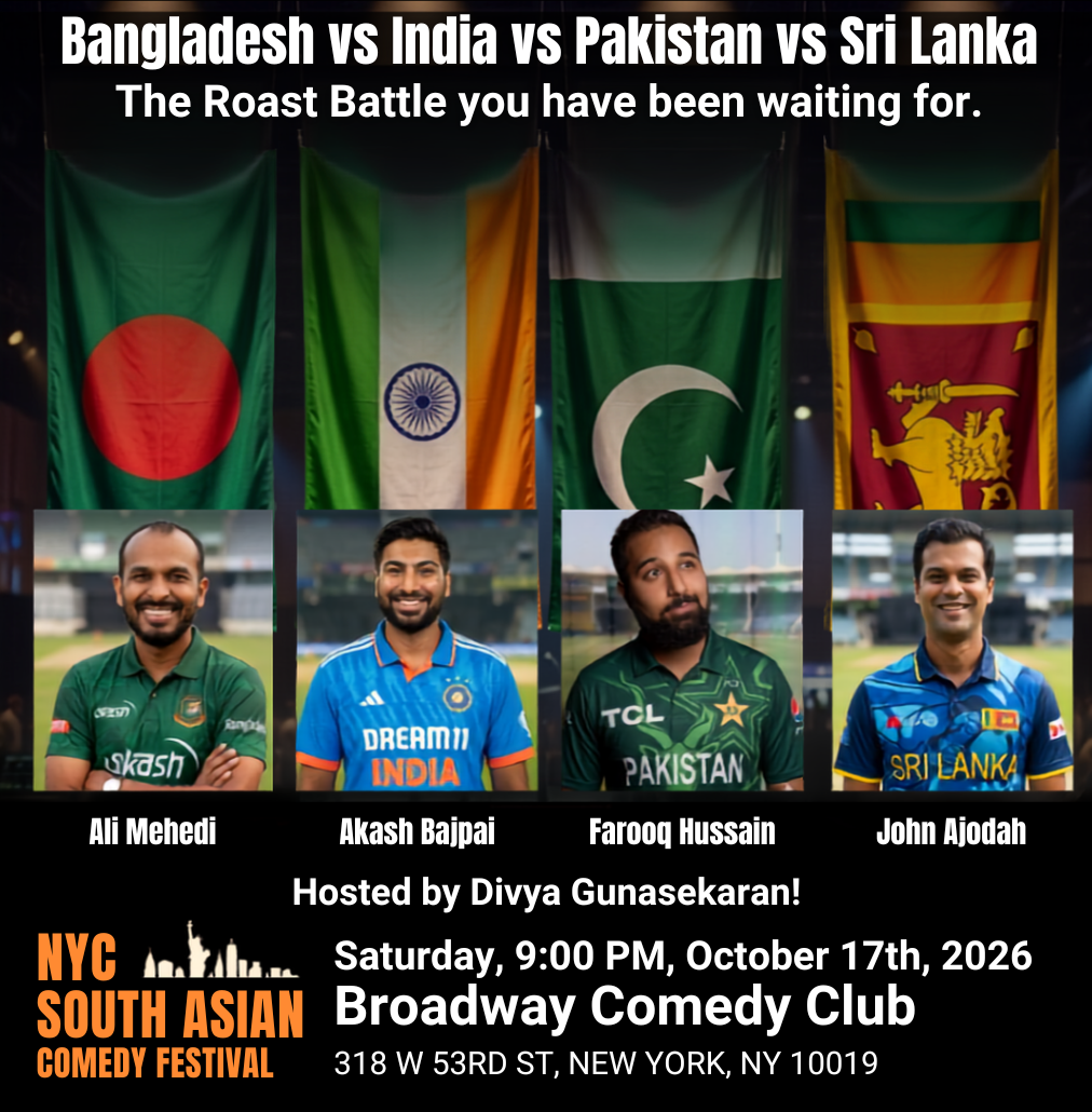 NYC South Asian Comedy Festival Roast Battle at Broadway Comedy Club