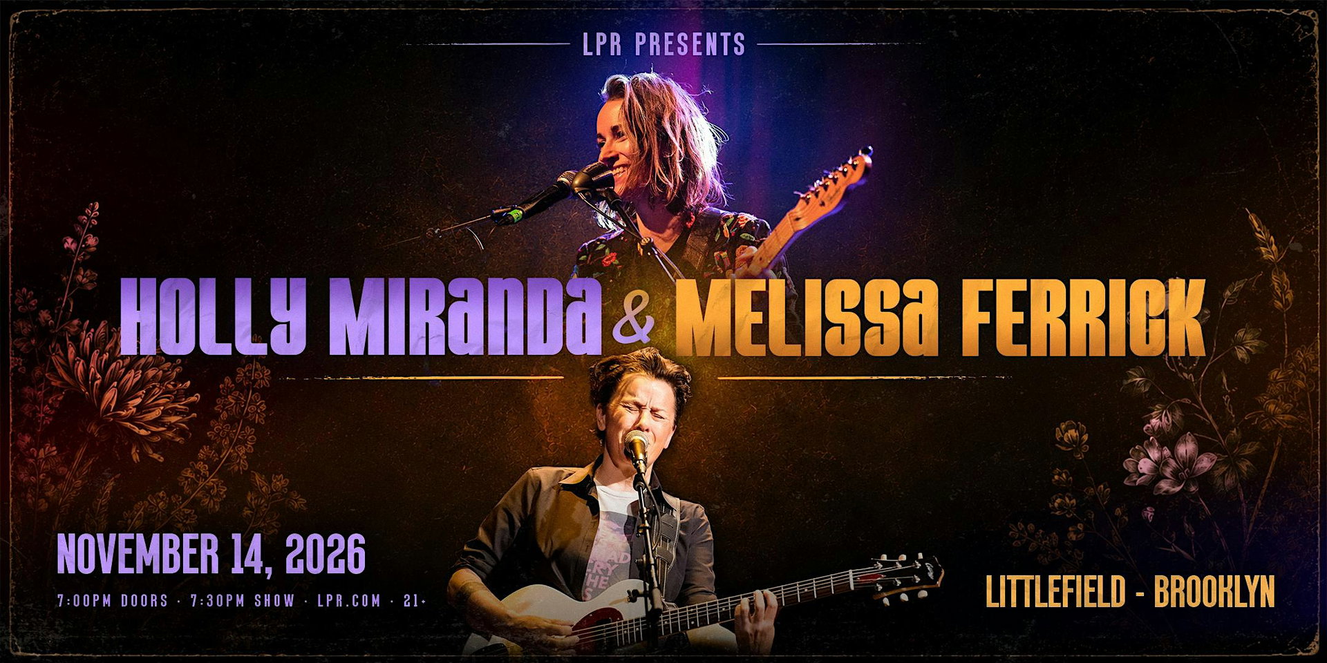 Holly Miranda & Melissa Ferrick at Littlefield