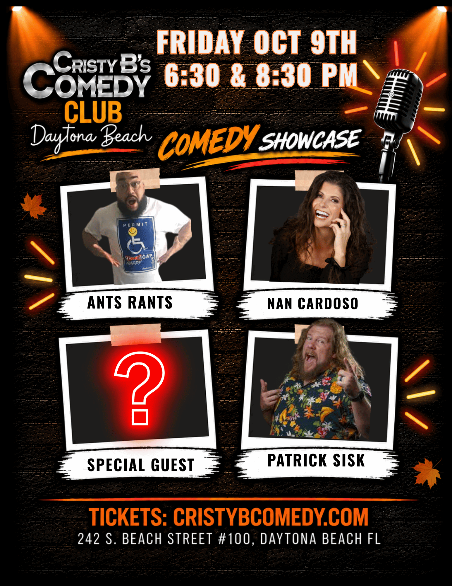 Comedy Showcase at Cristy B's Comedy Club
