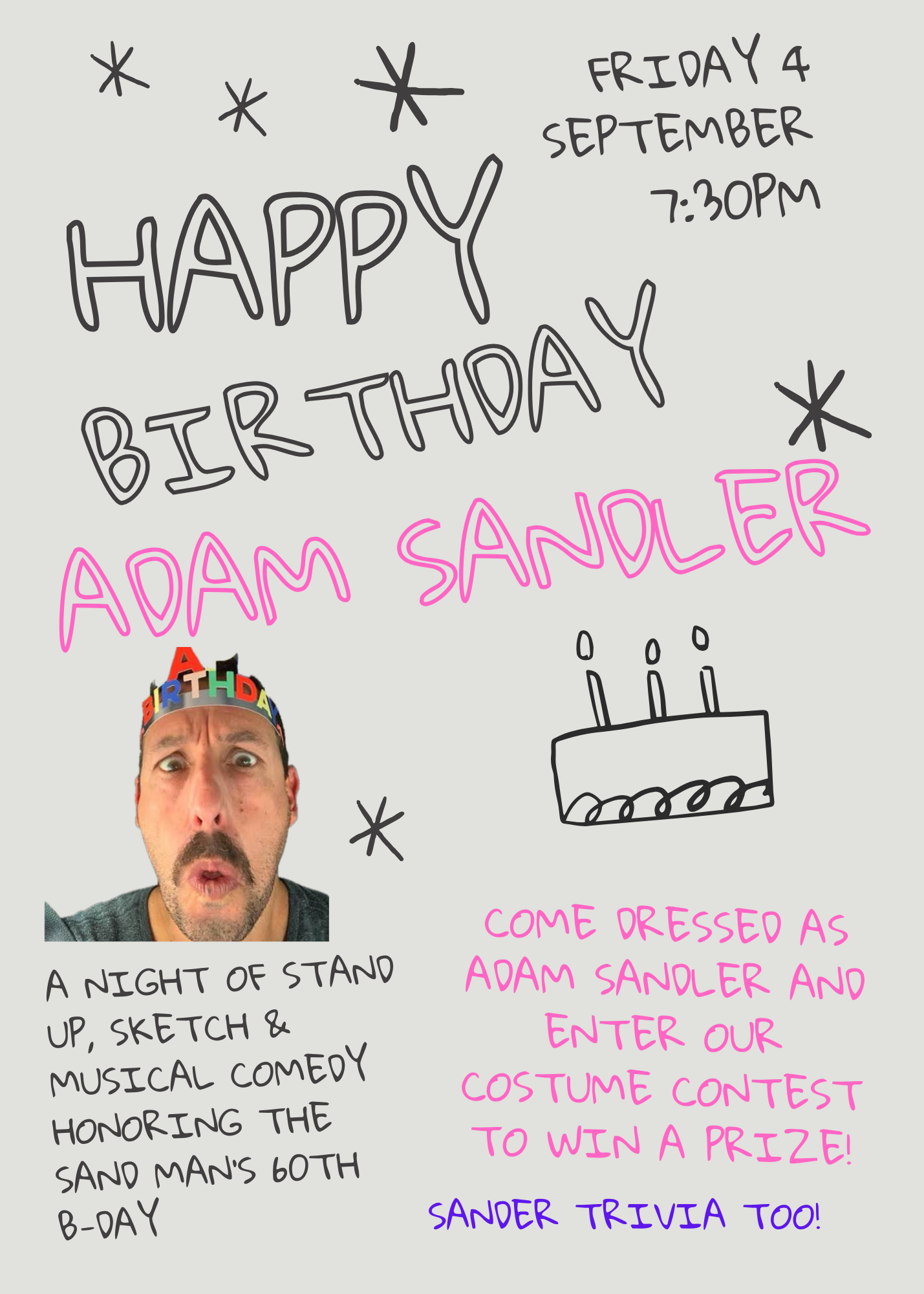 Happy Birthday Adam Sandler at Flappers