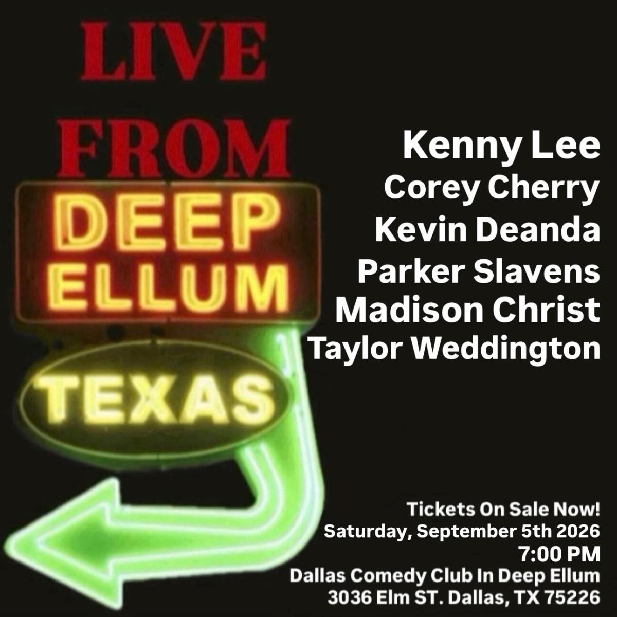 Live From Deep Ellum at Dallas Comedy Club