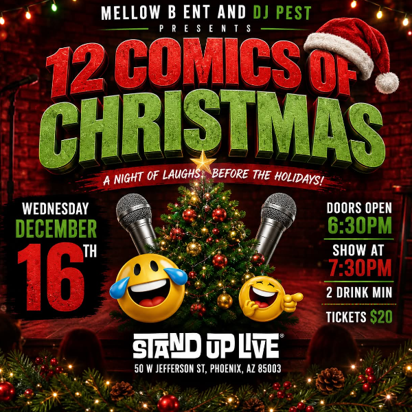 12 Comics Of Christmas at Stand Up Live Phoenix