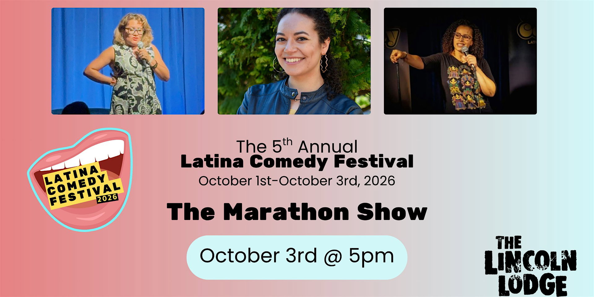 Latina Comedy Festival Presents at The Lincoln Lodge
