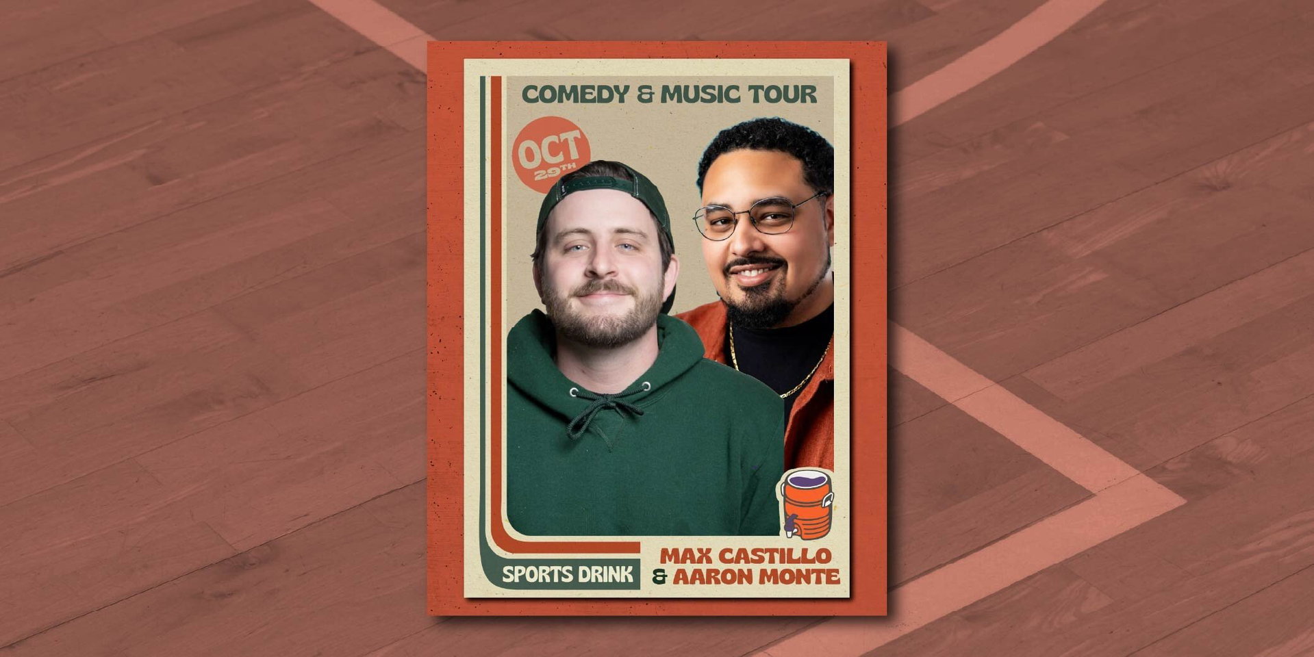 Max Castillo & Aaron Monte at SPORTS DRINK: Café & Comedy Club