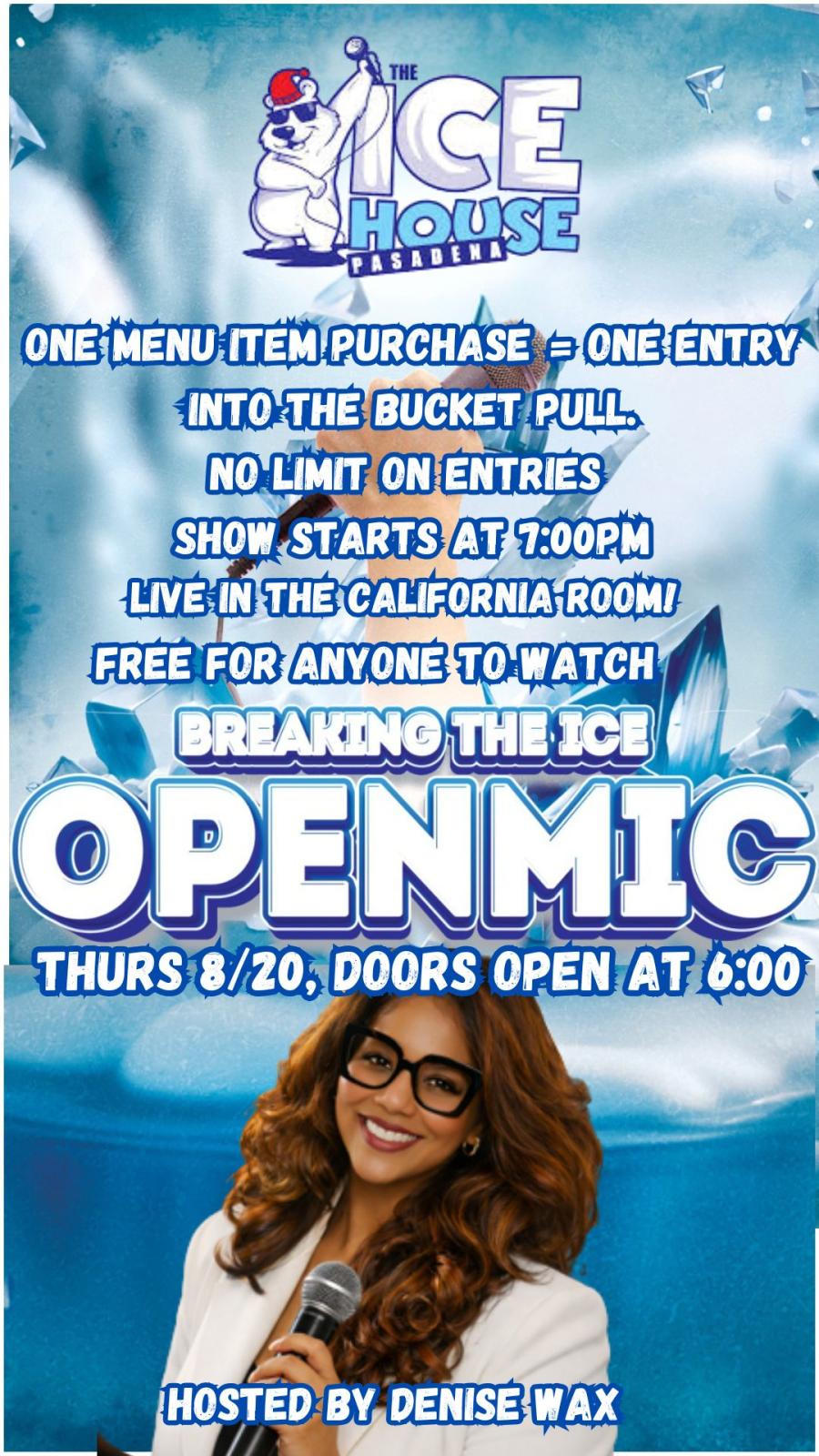 Breaking The Ice Open Mic at The Ice House