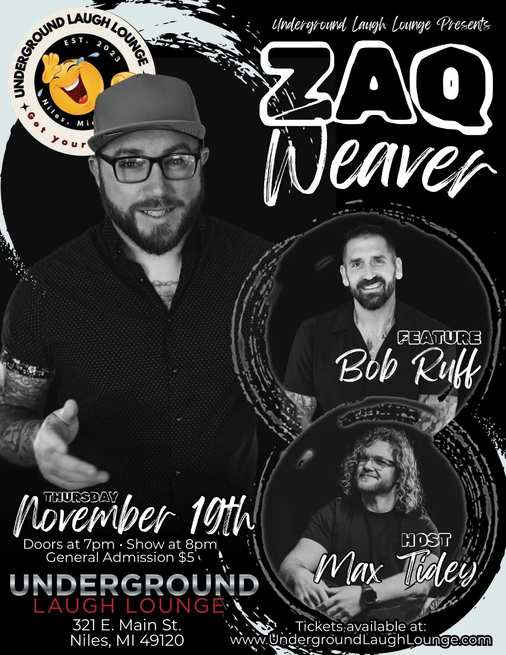 Zaq Weaver at Underground Laugh Lounge