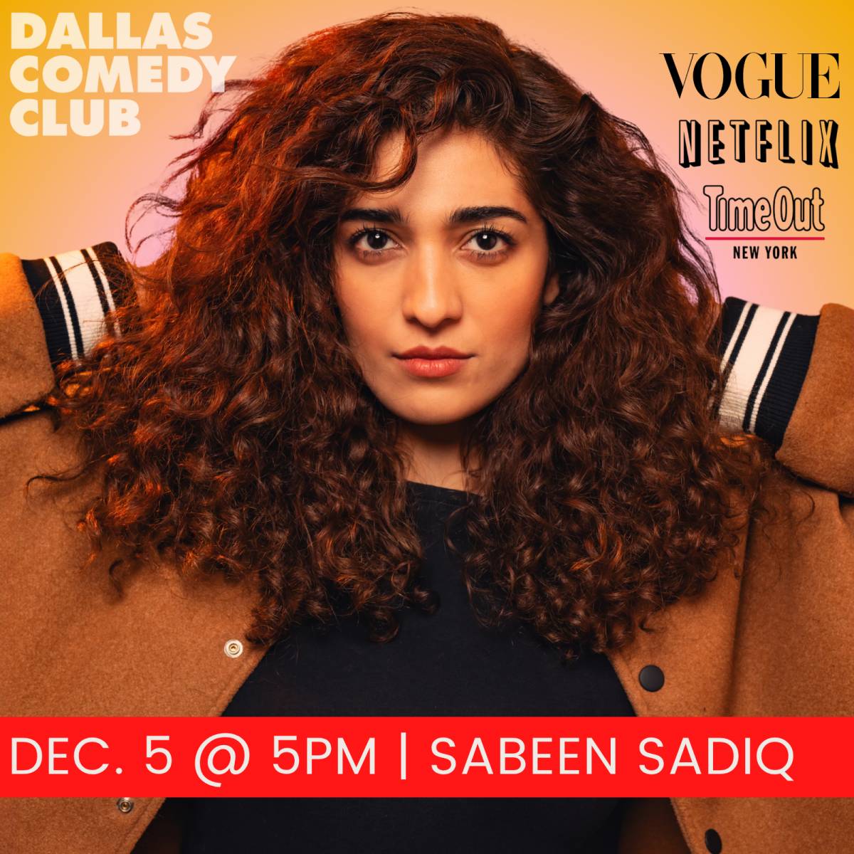 Sabeen Sadiq at Dallas Comedy Club