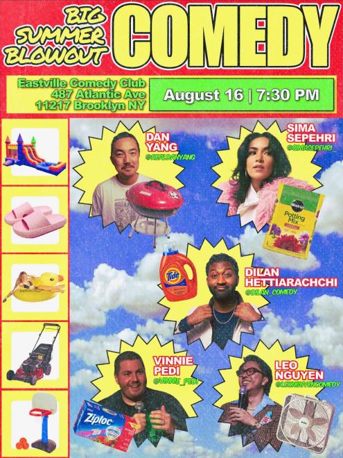 Big Summer Blowout Comedy at Eastville Comedy Club