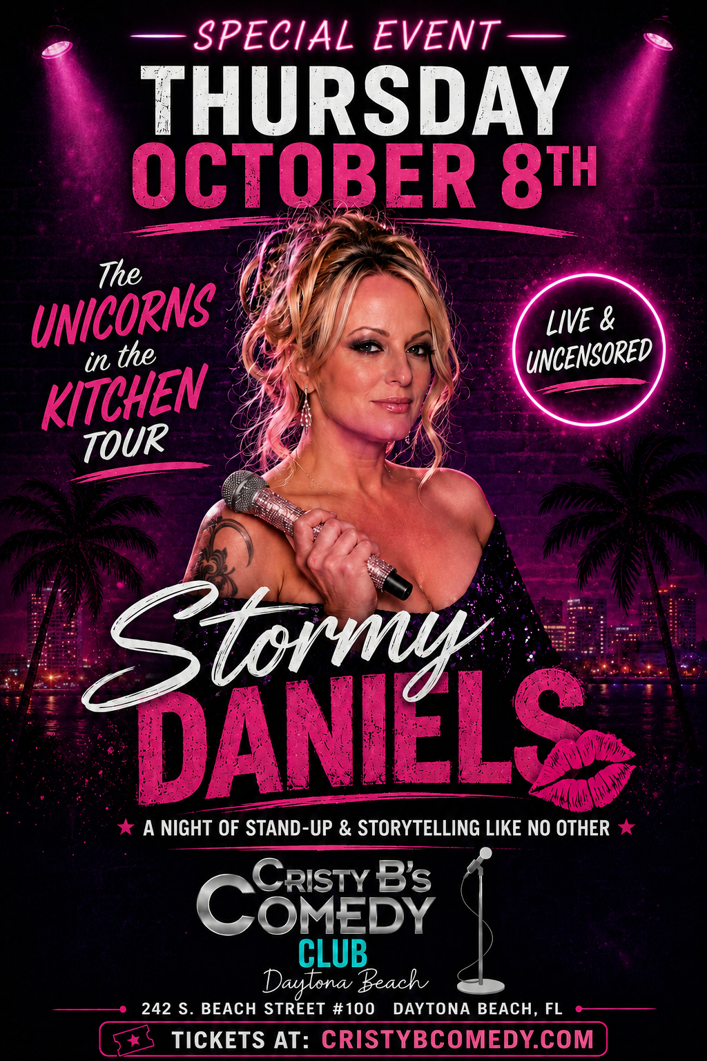 The Unicorn in the Kitchen Tour at Cristy B's Comedy Club