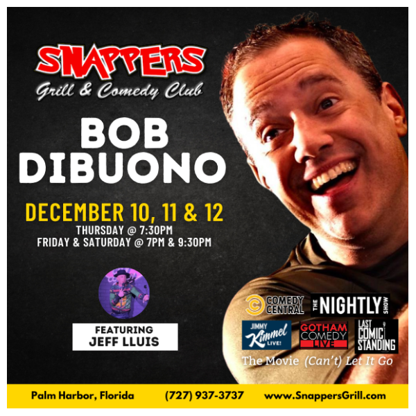 Bob DiBuono Comedy at Snappers Palm Harbor