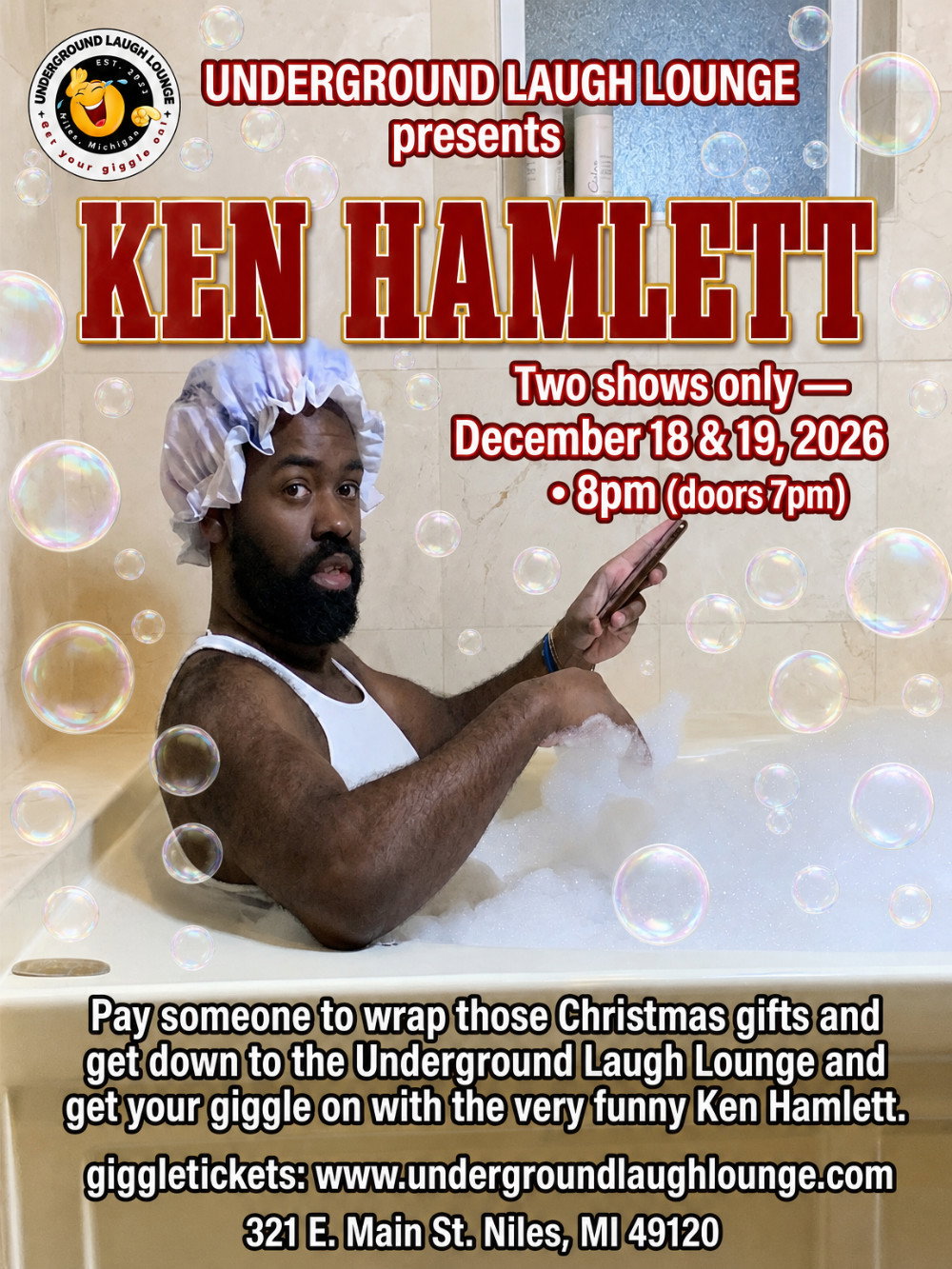 Ken Hamlett at Underground Laugh Lounge