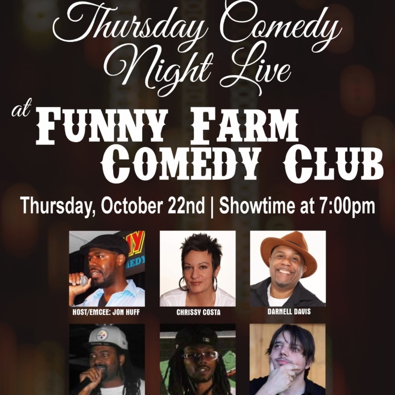 Thursday Comedy Night Live at Funny Farm Comedy Club
