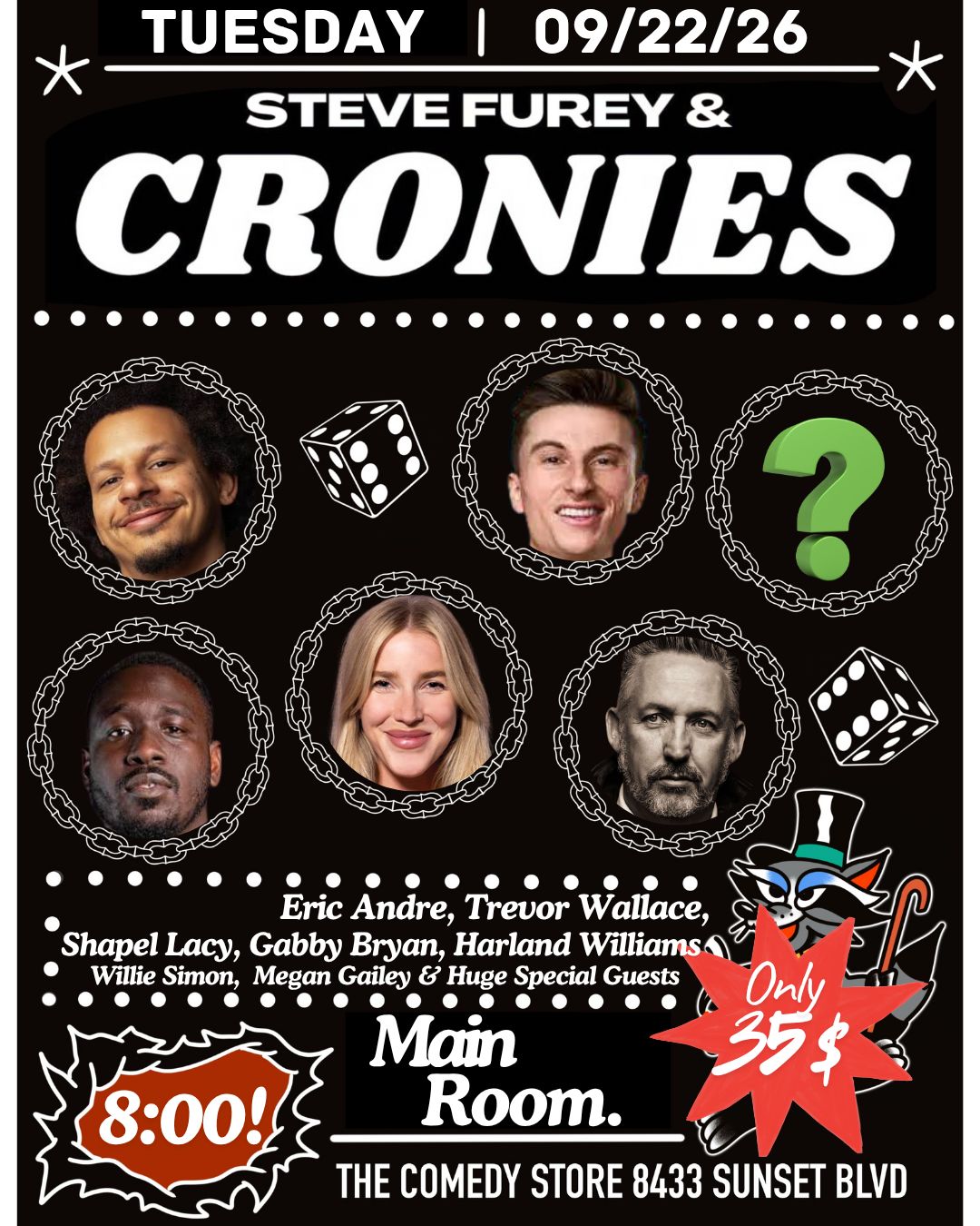 Steve Furey & Cronies at The Comedy Store