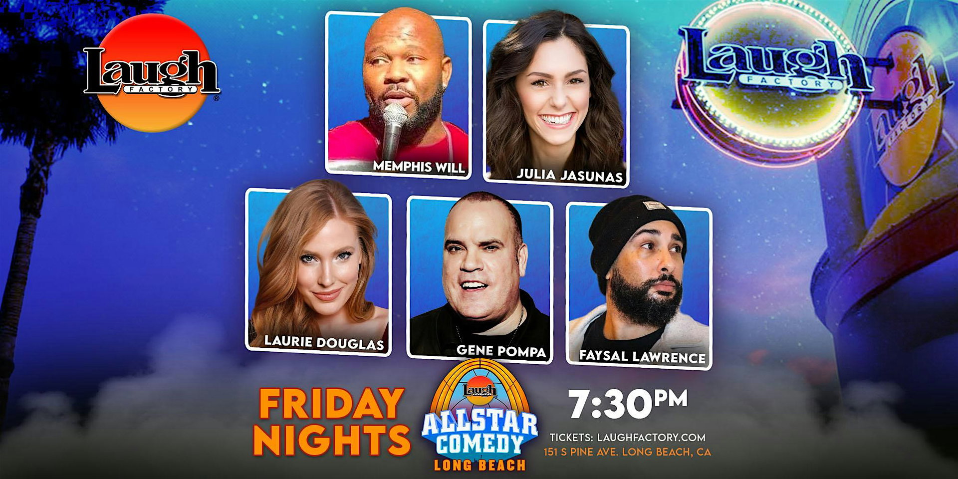 Friday All-Star Comedy at The Laugh Factory Long Beach
