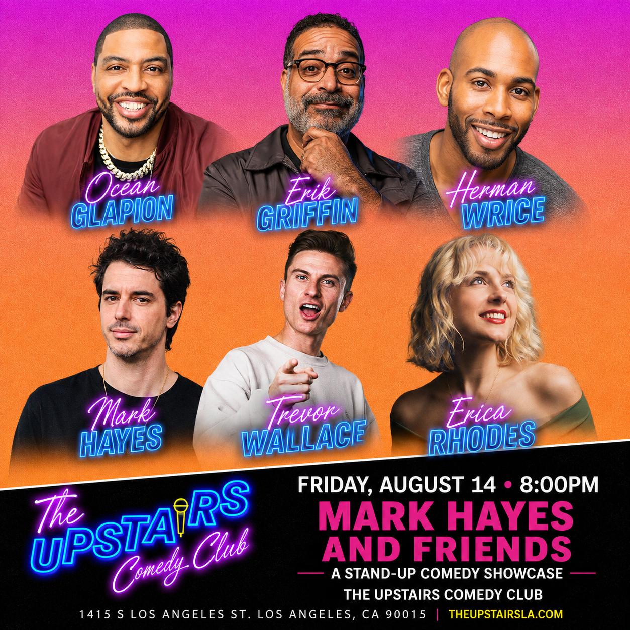 Mark Hayes and Friends at The Upstairs Comedy Club