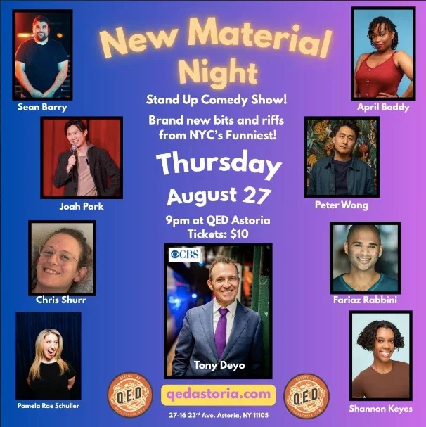 New Material Night at Q.E.D. Astoria