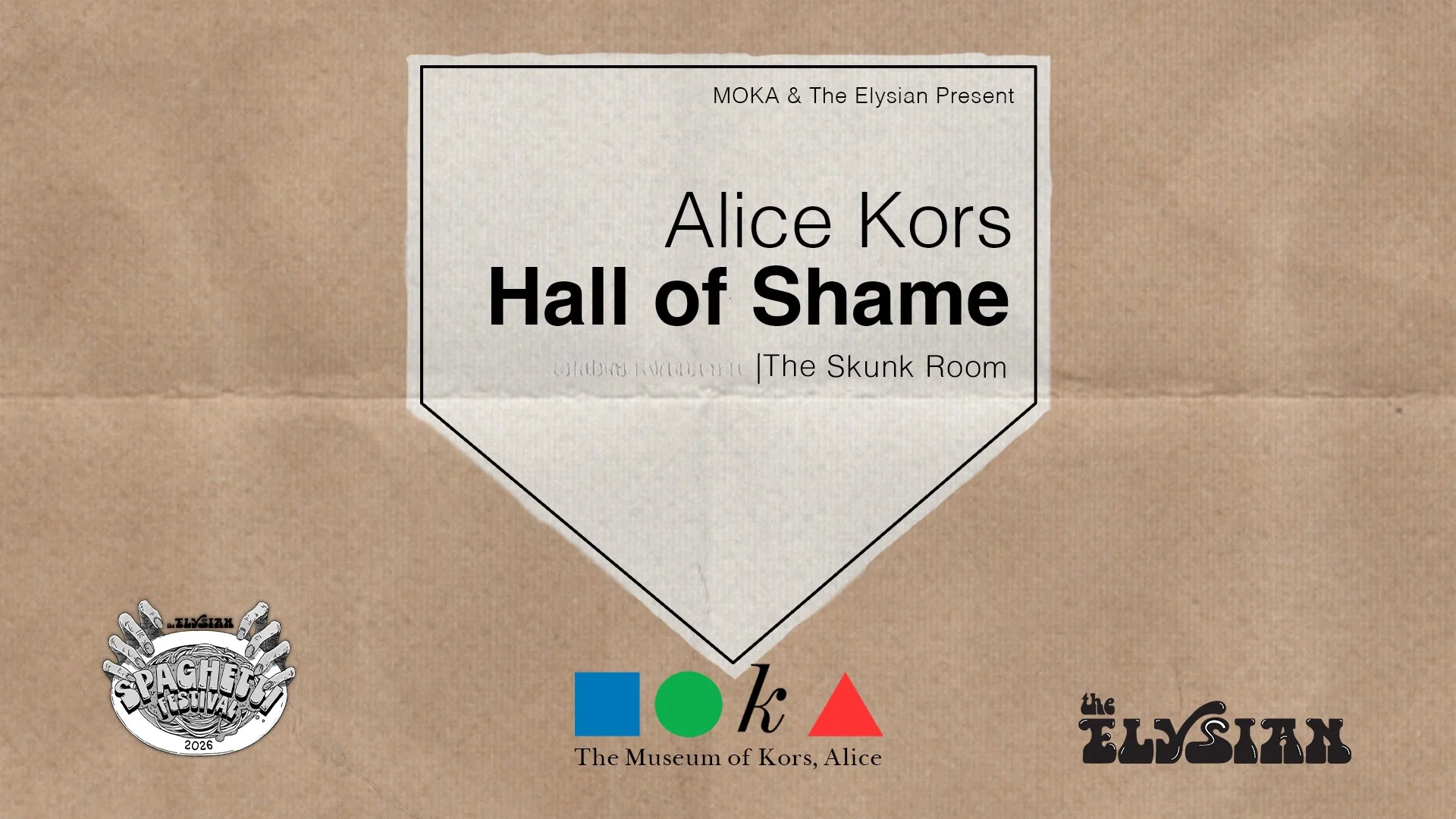Spaghetti Fest 2026: The Alice Kors Hall of Shame at The Elysian Theater