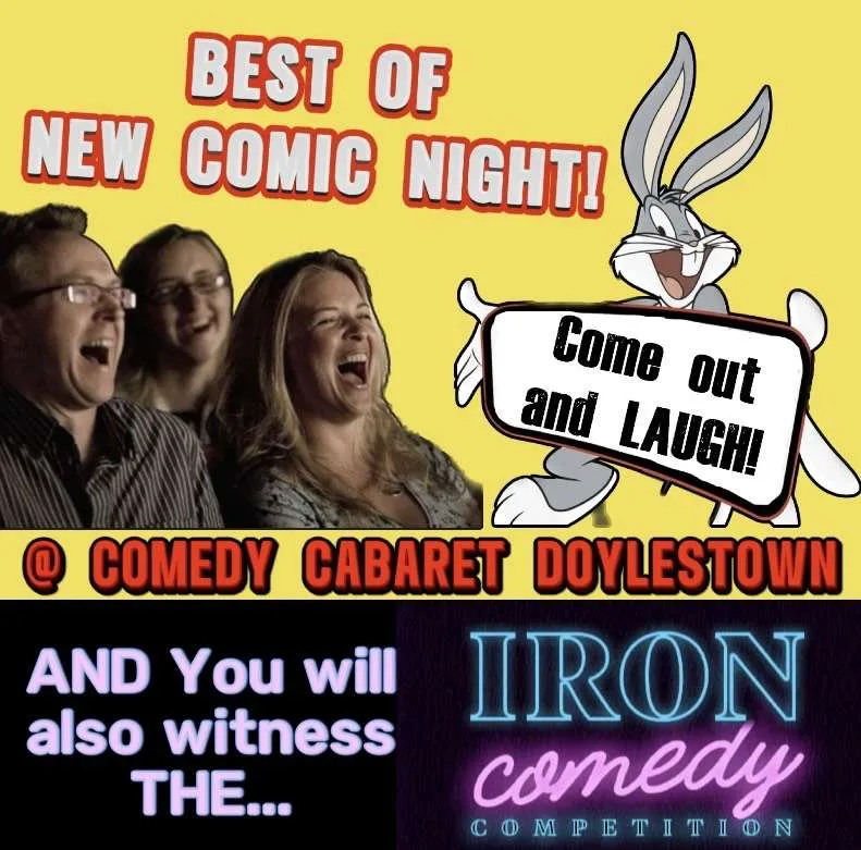Funny Philly Comics & THE HILARIOUS IRON COMEDY at Comedy Cabaret Doylestown