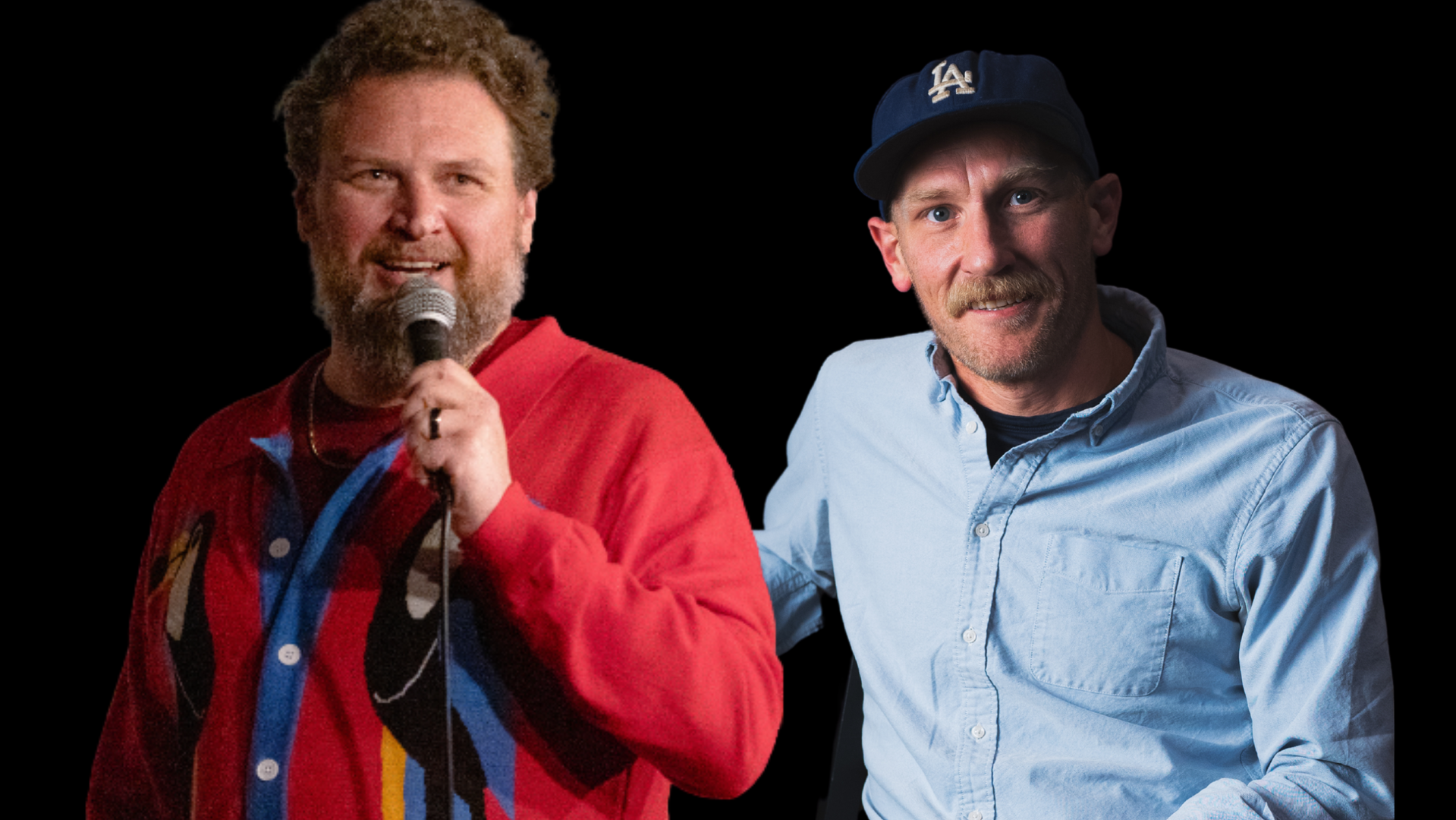 Ed Larson and Billy Wayne Davis at Cobb's Comedy Club