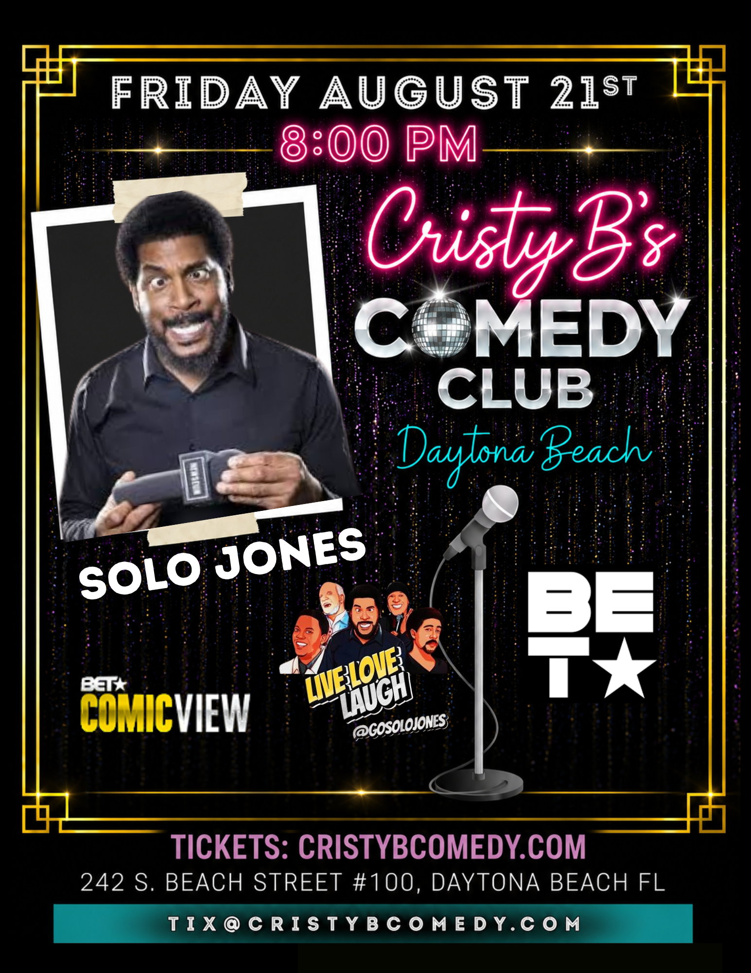Solo Jones at Cristy B's Comedy Club