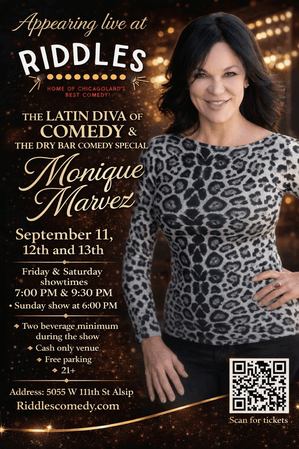 Monique Marvez at Riddles Comedy Club