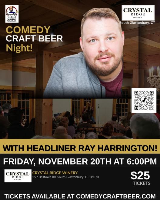 Comedy Night at Crystal Ridge Winery at Comedy Craft Beer