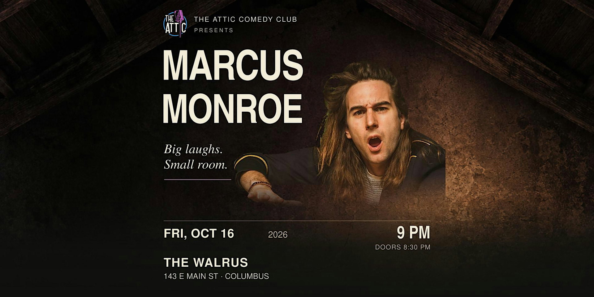Marcus Monroe at The Attic Comedy Club