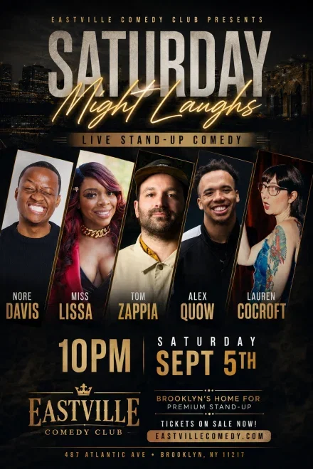 Saturday Night Laughs at Eastville Comedy Club