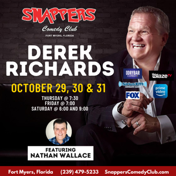 Derek Richards at Snappers Comedy Club Fort Myers