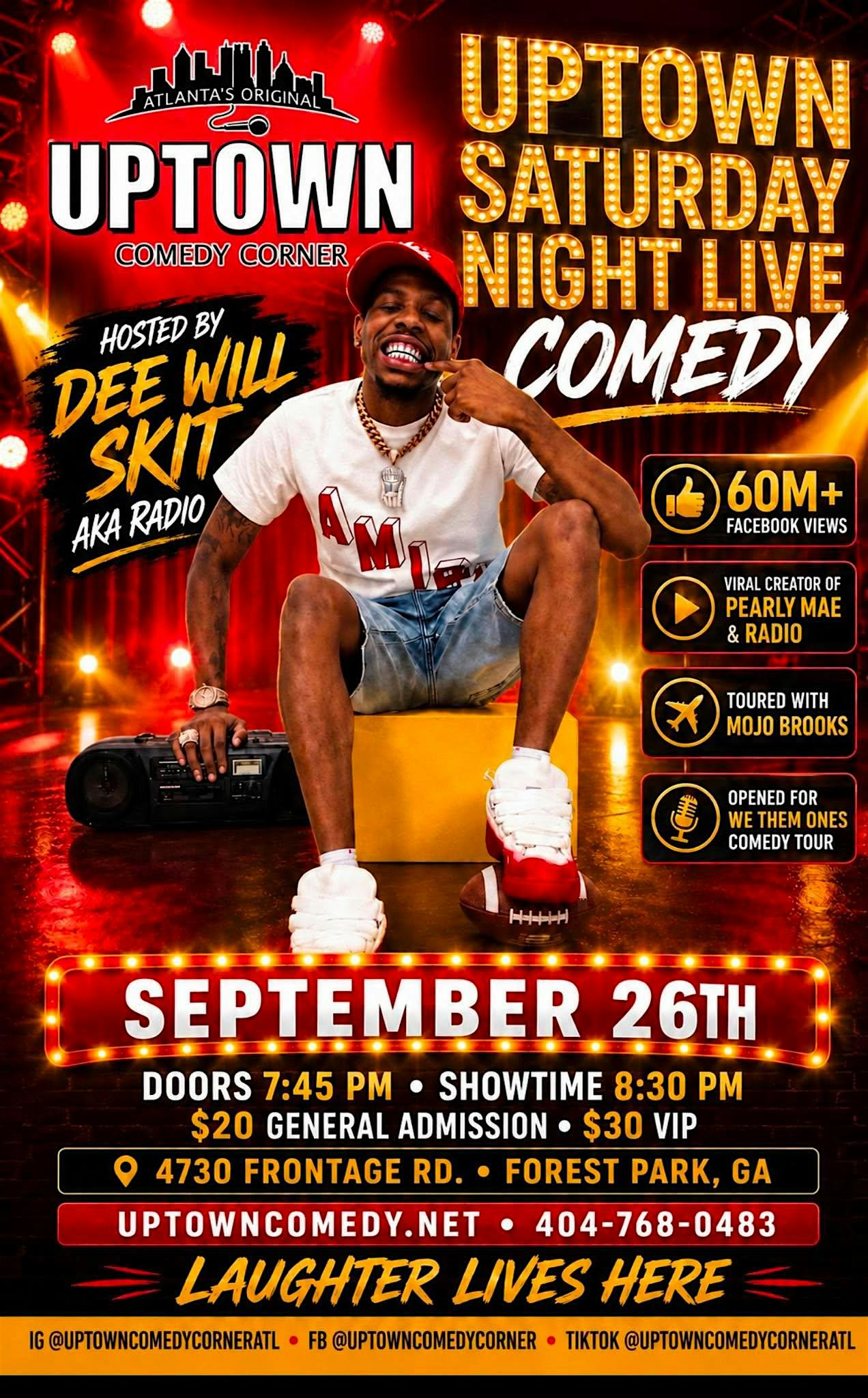Uptown Saturday Night at Atlanta's Original Uptown Comedy Corner