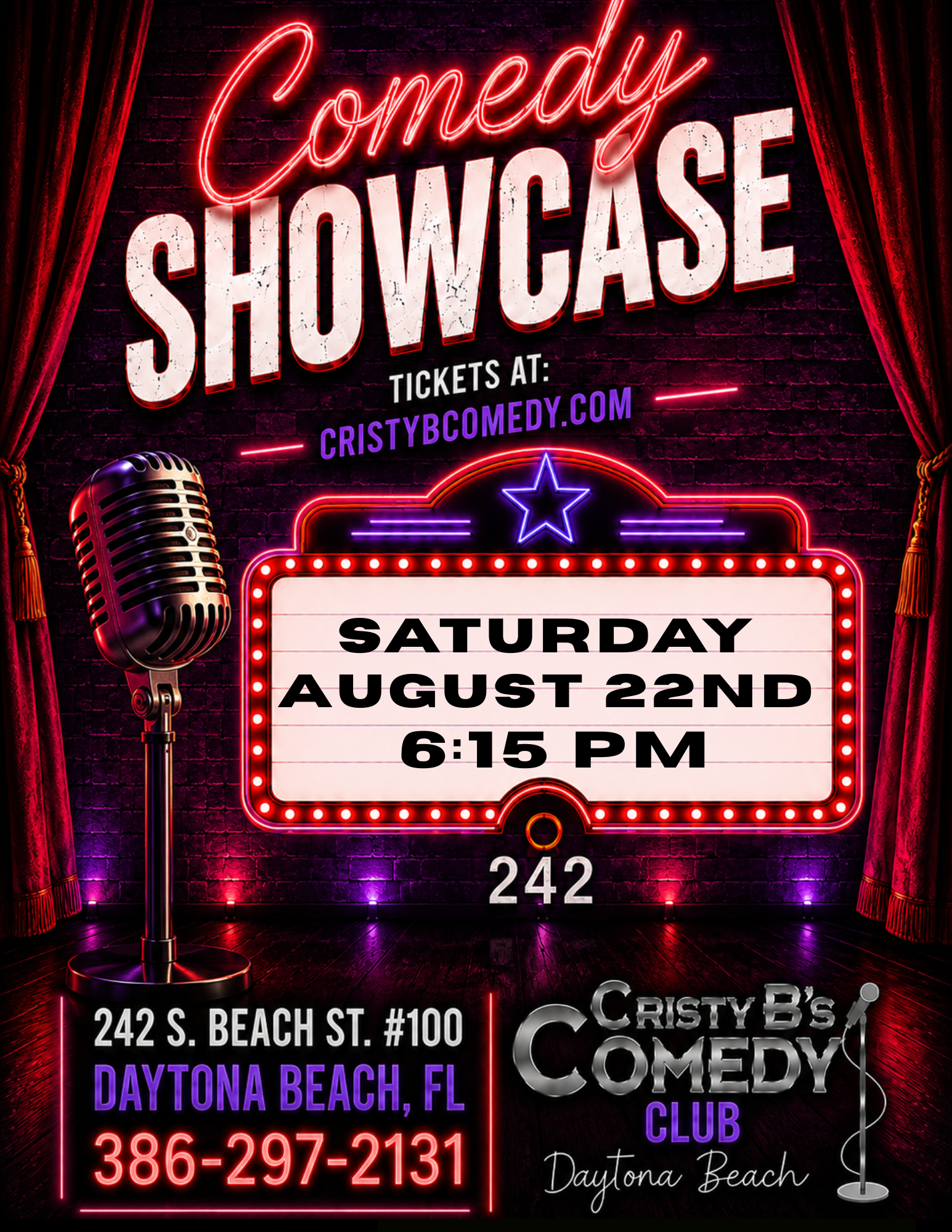 Comedy Showcase at Cristy B's Comedy Club