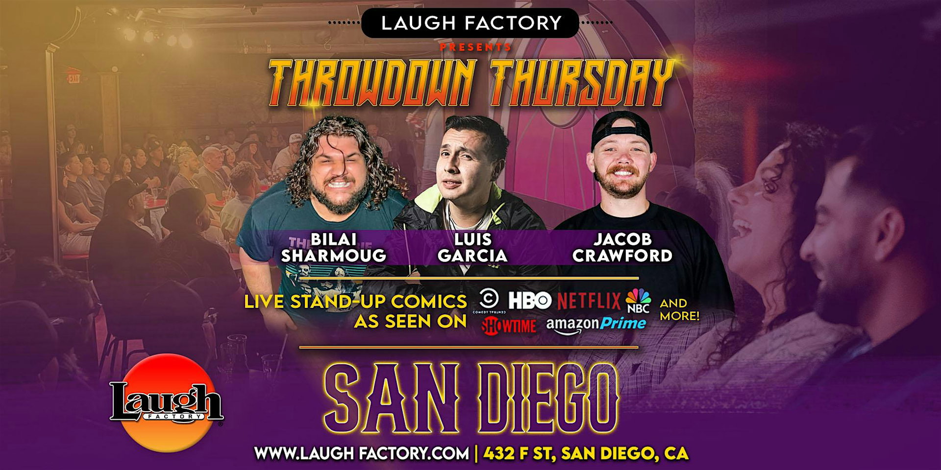 Throwdown Thursdays Comedy Show at The Laugh Factory San Diego