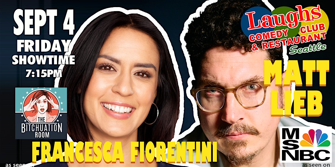 Francesca Fiorentini and Matt Lieb at Laughs Comedy Club