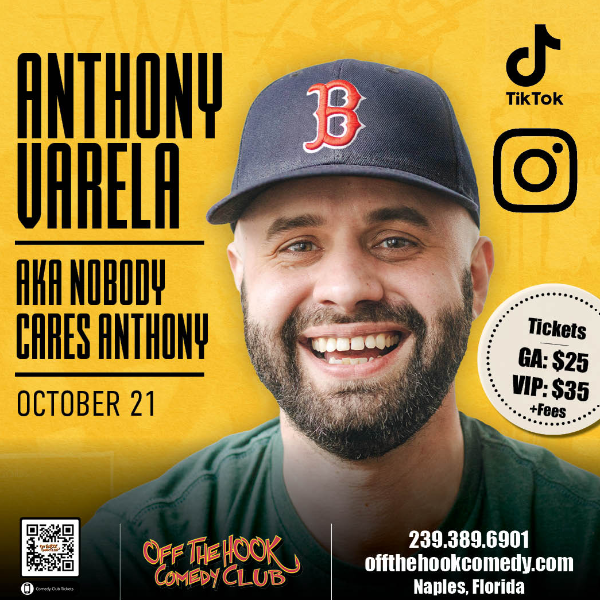 Anthony Varela AKA Nobody Cares Anthony at Off The Hook Comedy Club