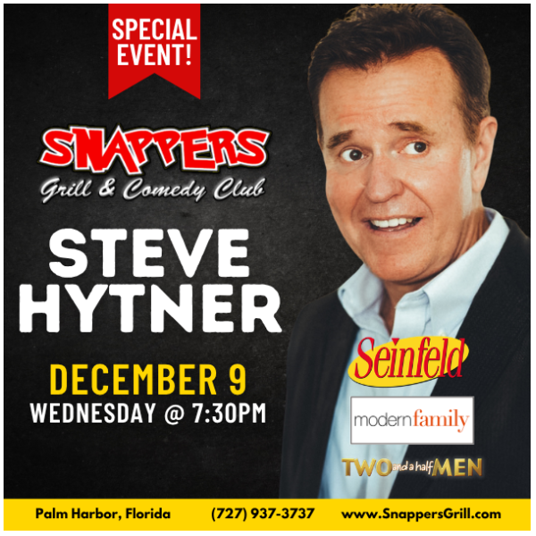 Steve Hytner Comedy at Snappers Palm Harbor