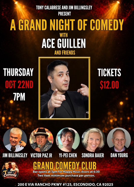 A Grand Night of Comedy at Grand Comedy Club