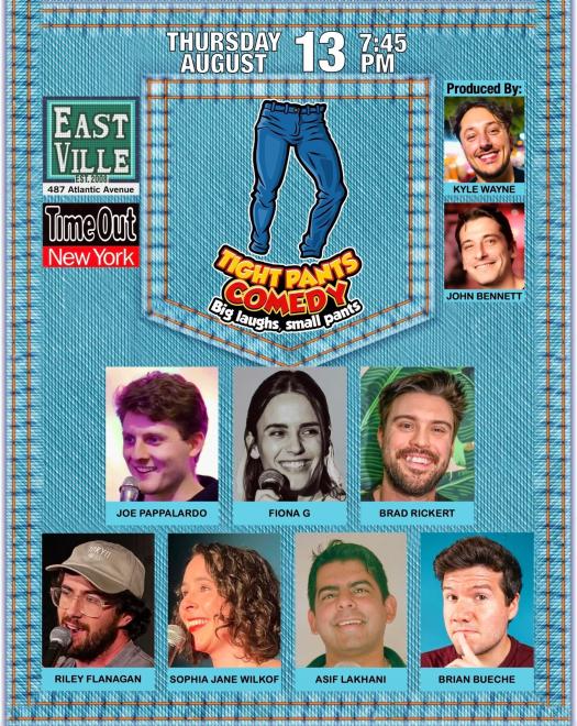 Tight Pants Comedy at Eastville Comedy Club