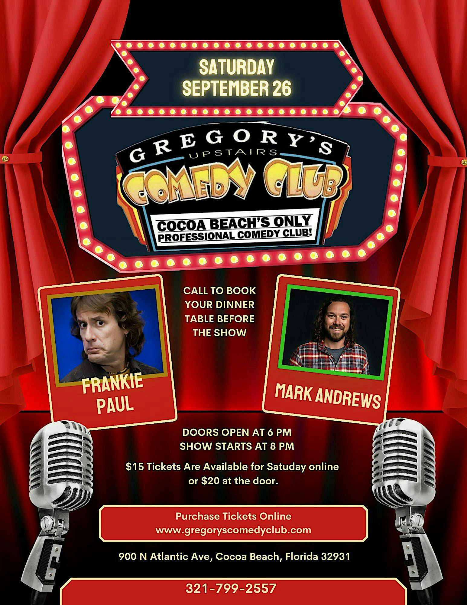 Gregory's Comedy Club at Gregory's Upstairs Comedy Club
