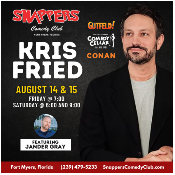 Kris Fried at Snappers Comedy Club Fort Myers