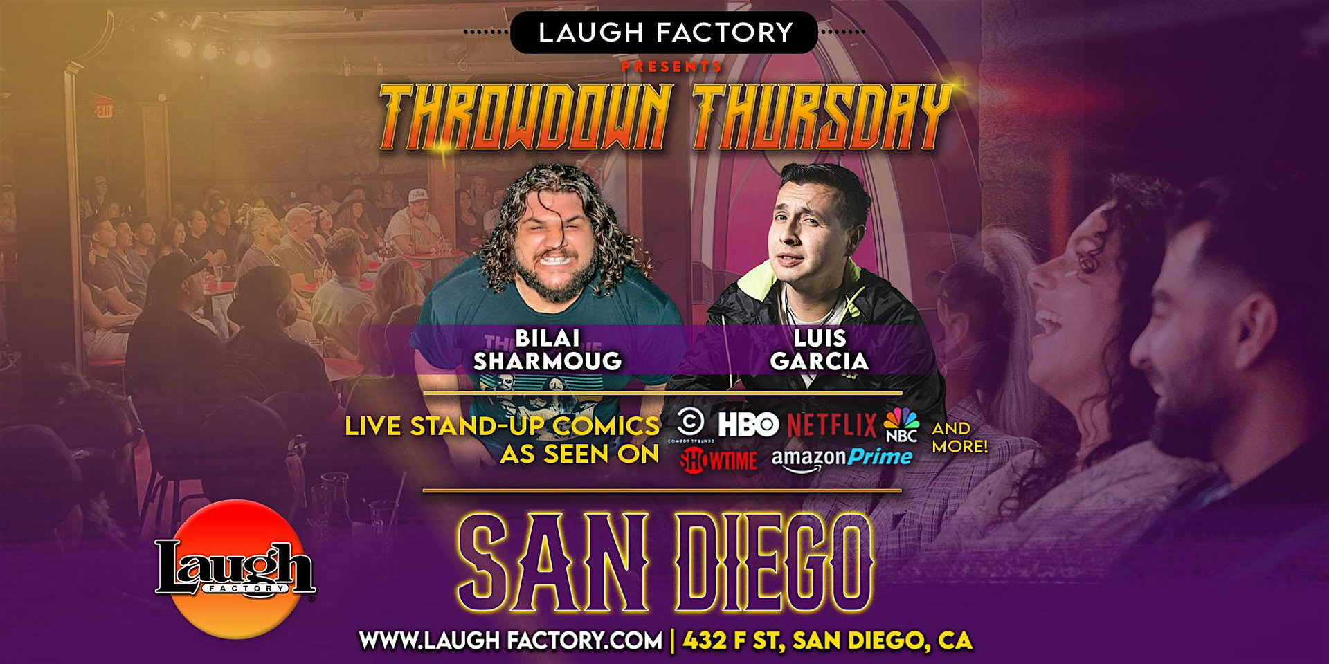 Throwdown Thursdays Comedy Show at The Laugh Factory San Diego