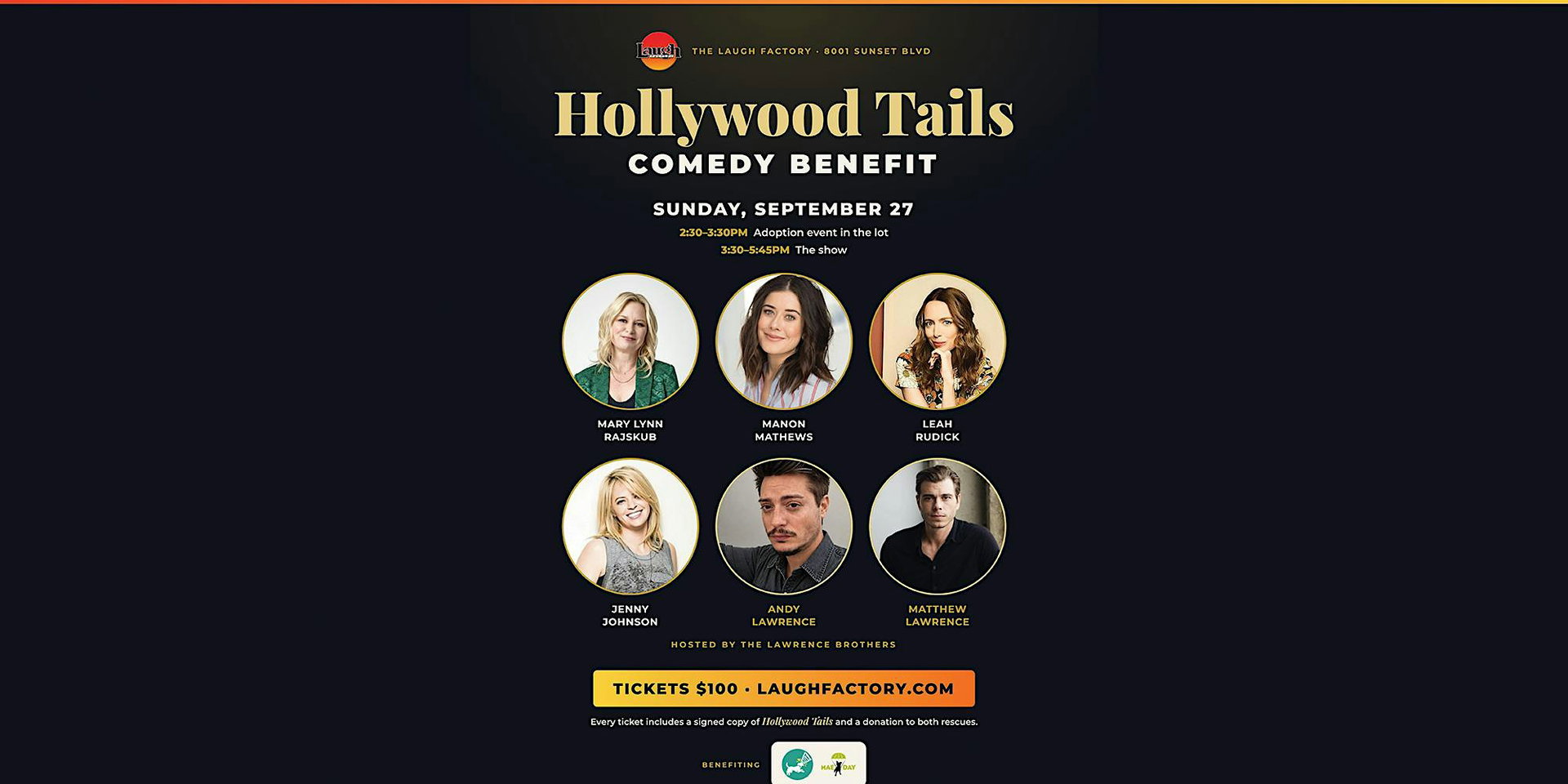 Hollywood Tails & Laughs at The Laugh Factory Hollywood