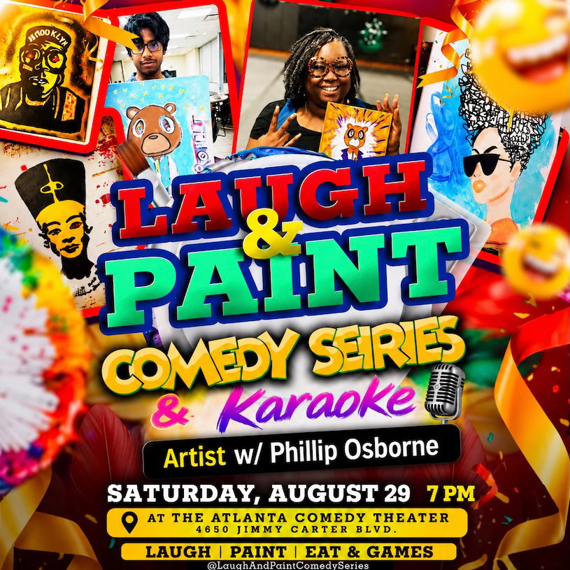 Laugh and Paint at Atlanta Comedy Theater Norcross