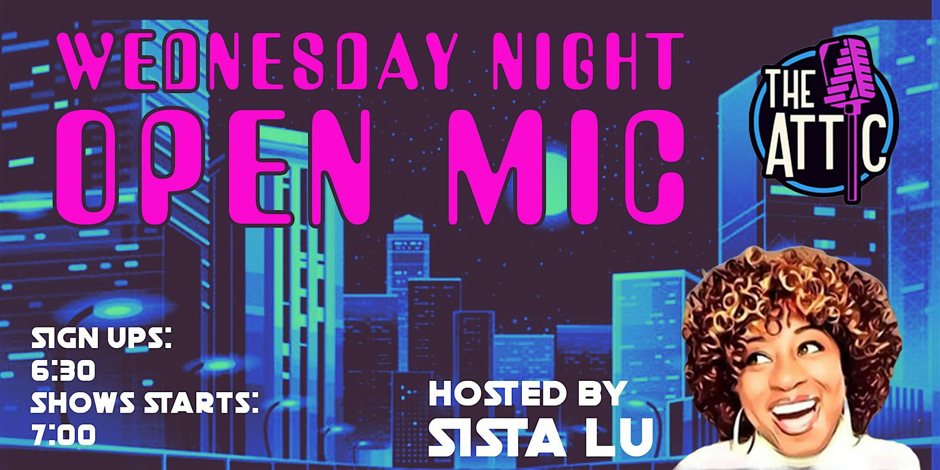 Wednesday Night Comedy Open Mic at The Attic Comedy Club