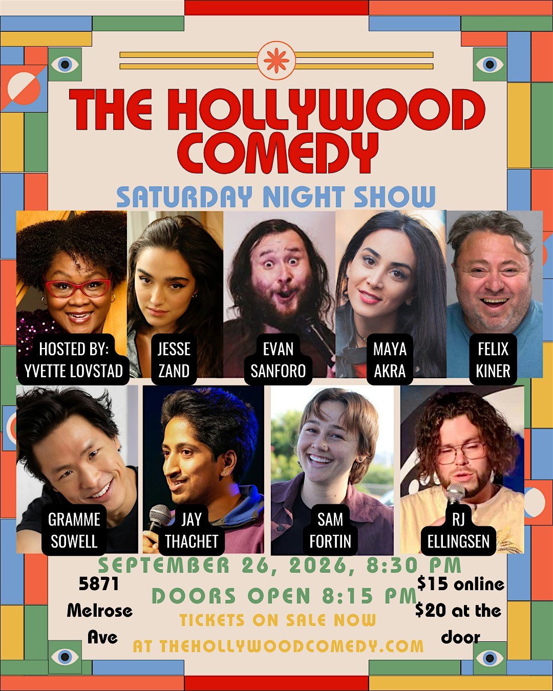 Saturday Night Comedy at The Hollywood Comedy