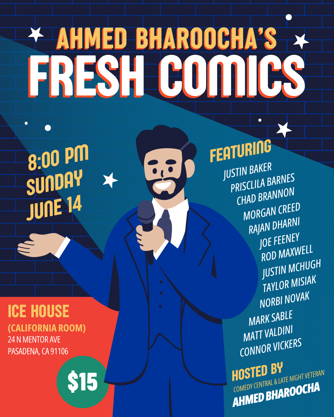 Ahmed Bharoocha's Fresh Comics at The Ice House