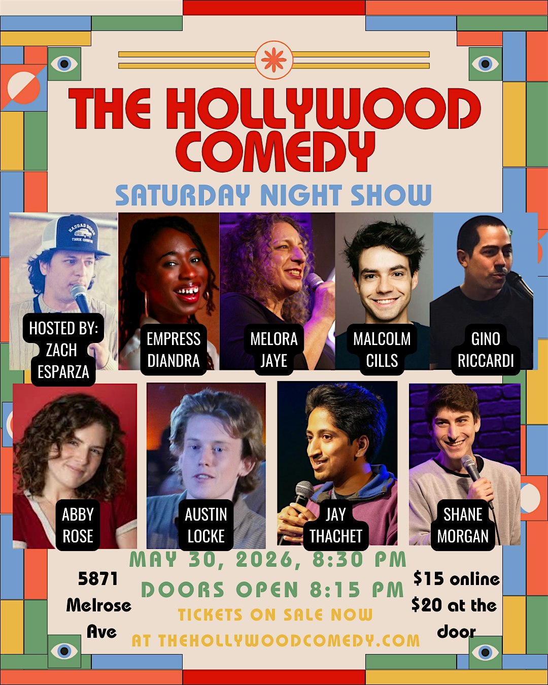 The Hollywood Comedy Saturday Night Show at The Hollywood Comedy