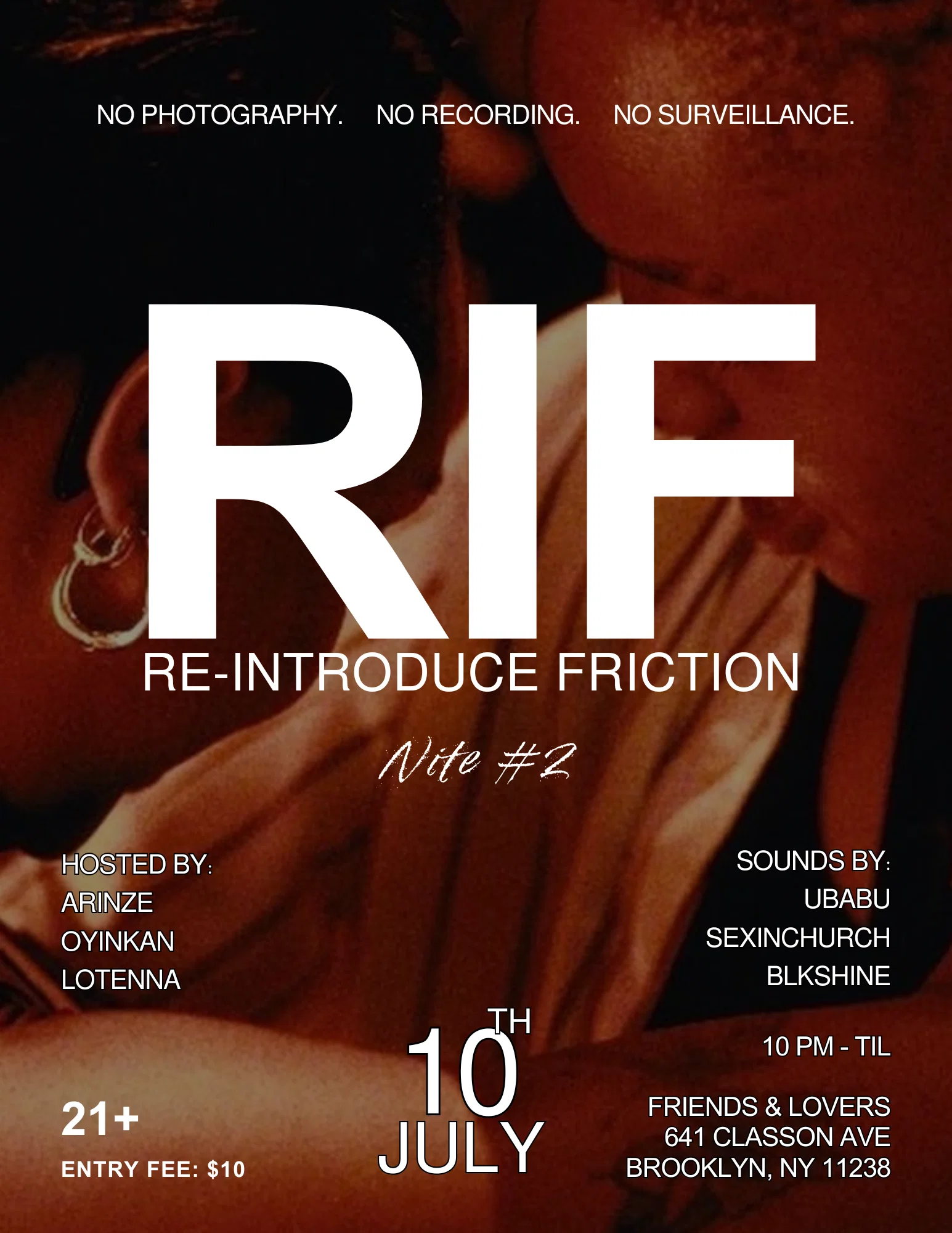 Re-Introduce Friction (RIF) at Friends and Lovers